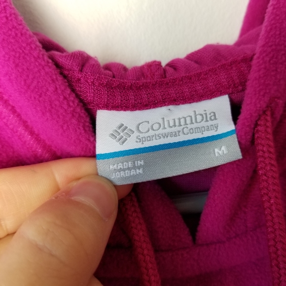 Columbia lightweight fleece drawstring hoodie M - Picture 10 of 10